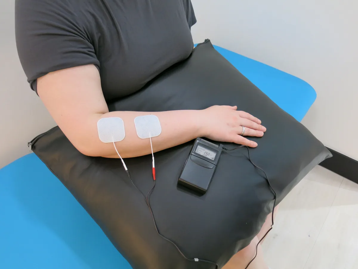 Physiotherapy treatment for a workplace arm injury at Interlink Physiotherapy in Ancaster
